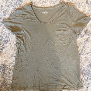 J. crew Factory Scoop Neck Pocket Tee